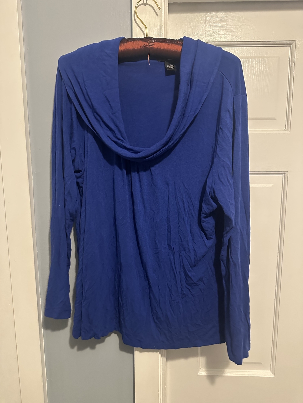 Alfani Royal Blue Cowl Neck Top